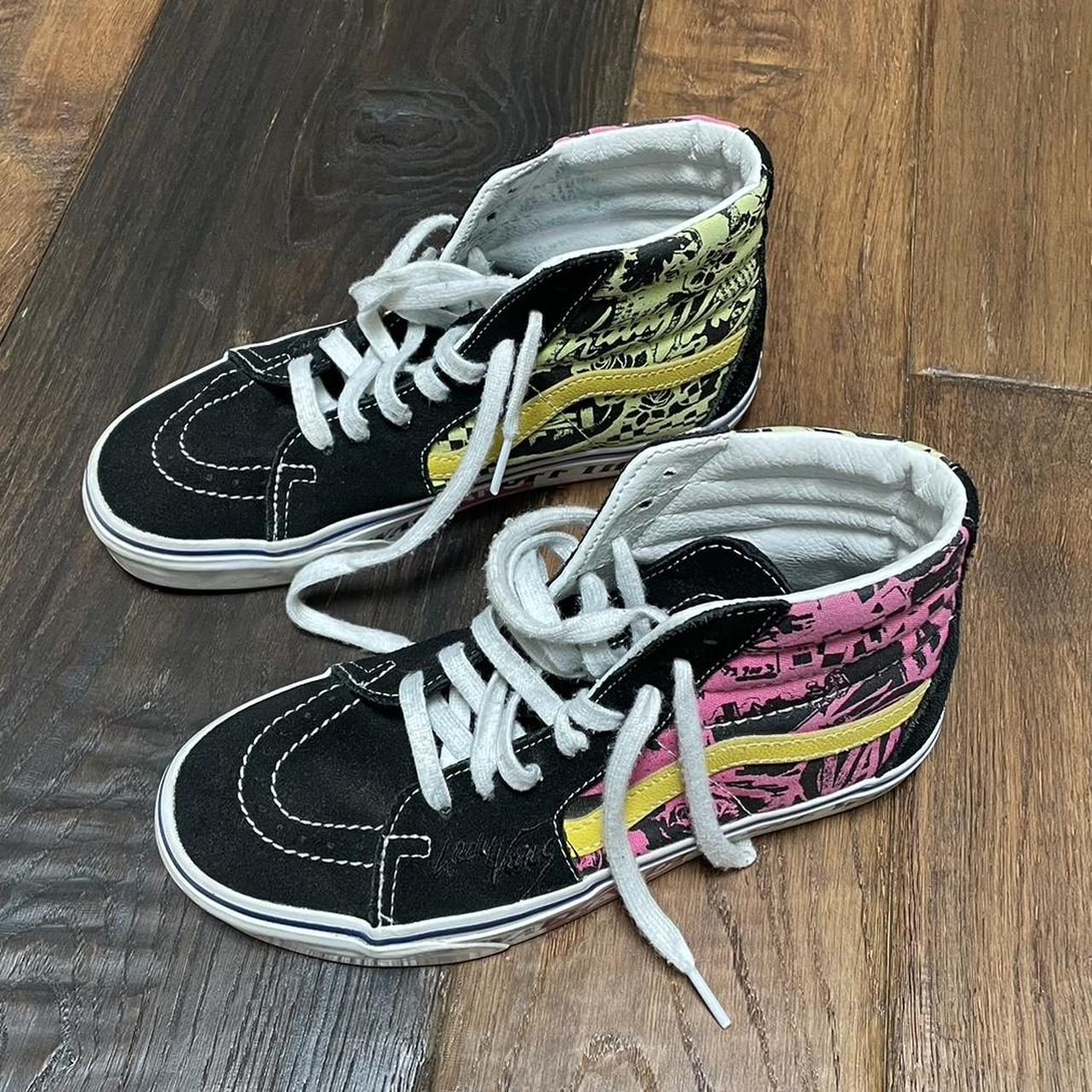 Vans grey green pink 2024 white