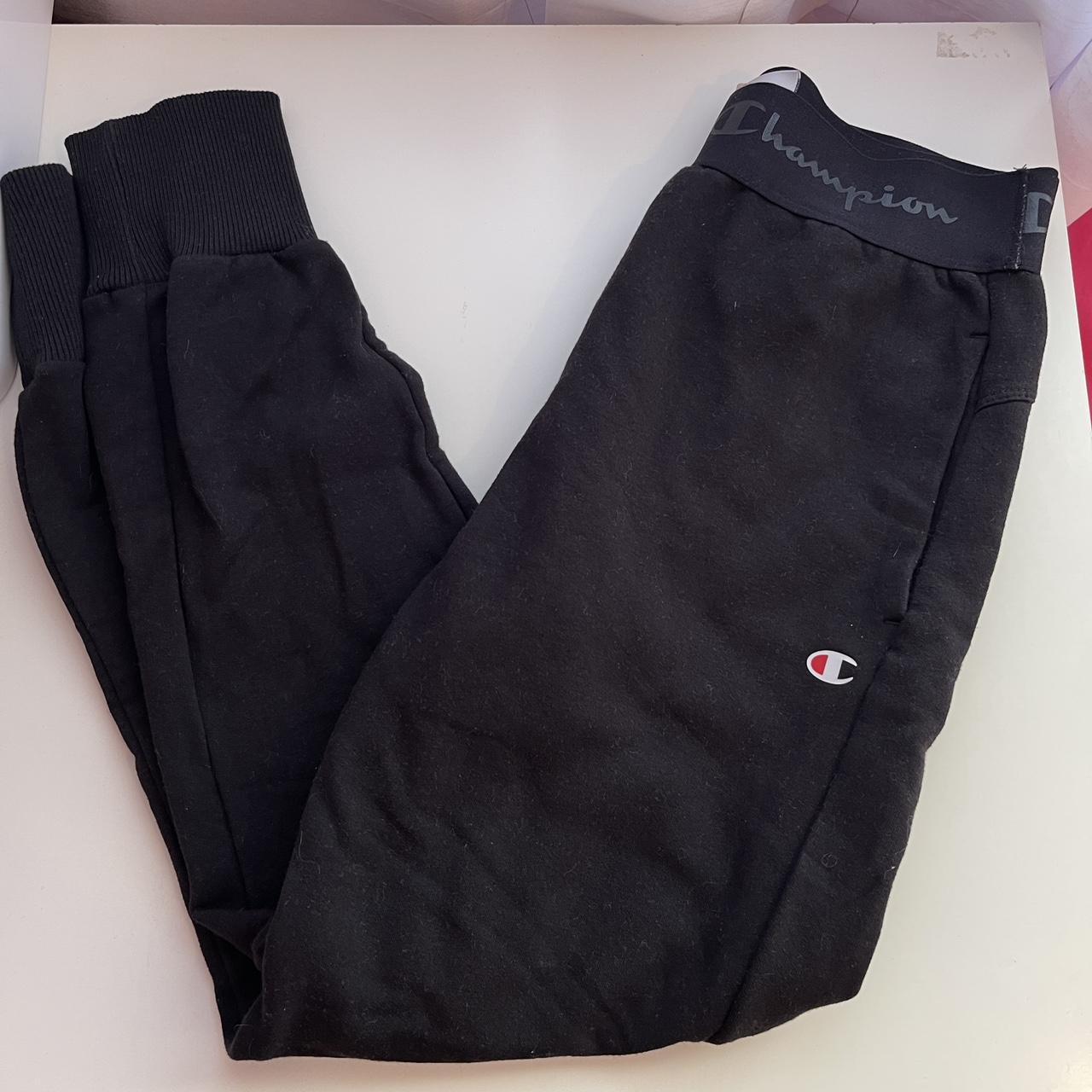 Champion black joggers. Barely worn so they are in... - Depop