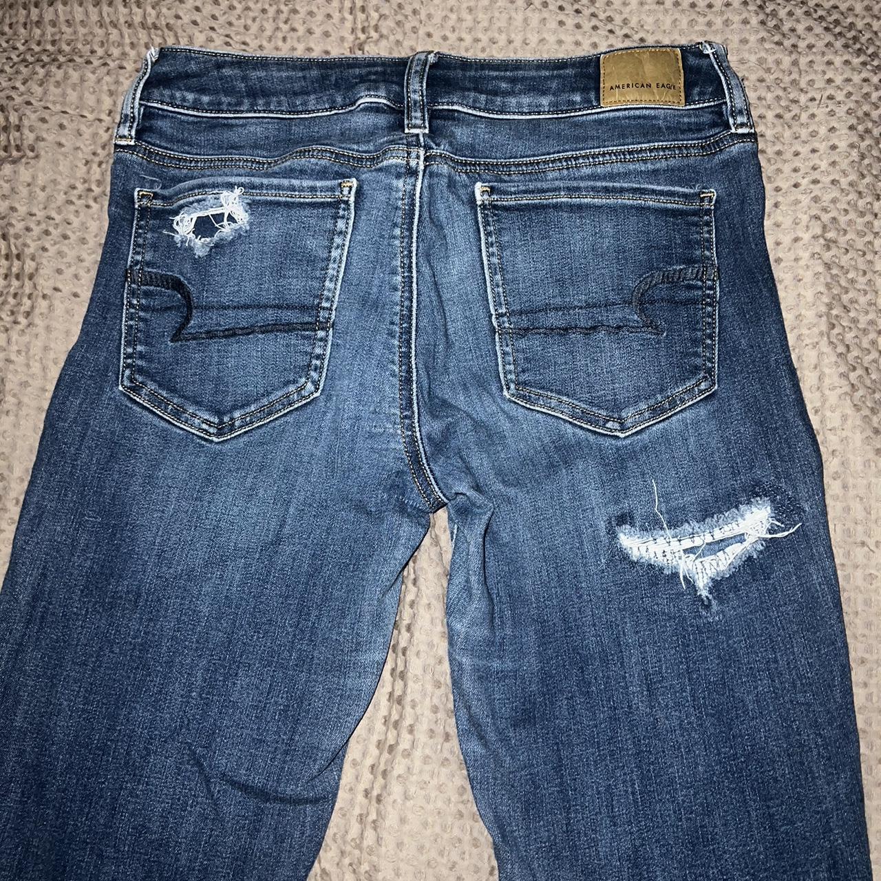 American Eagle Women's Blue Jeans | Depop