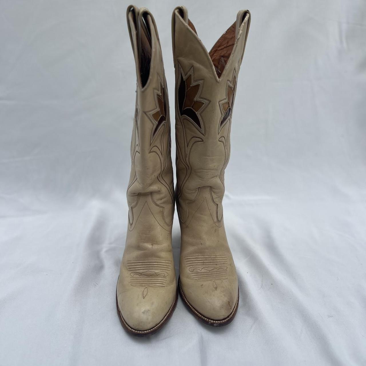 Women’s Dan Post heeled cowboy boots Size 7.5... - Depop