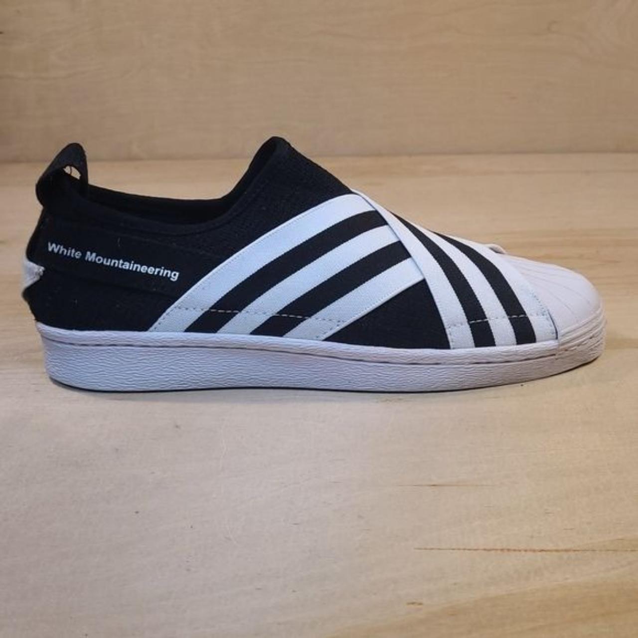 Superstar slip outlet on white mountaineering