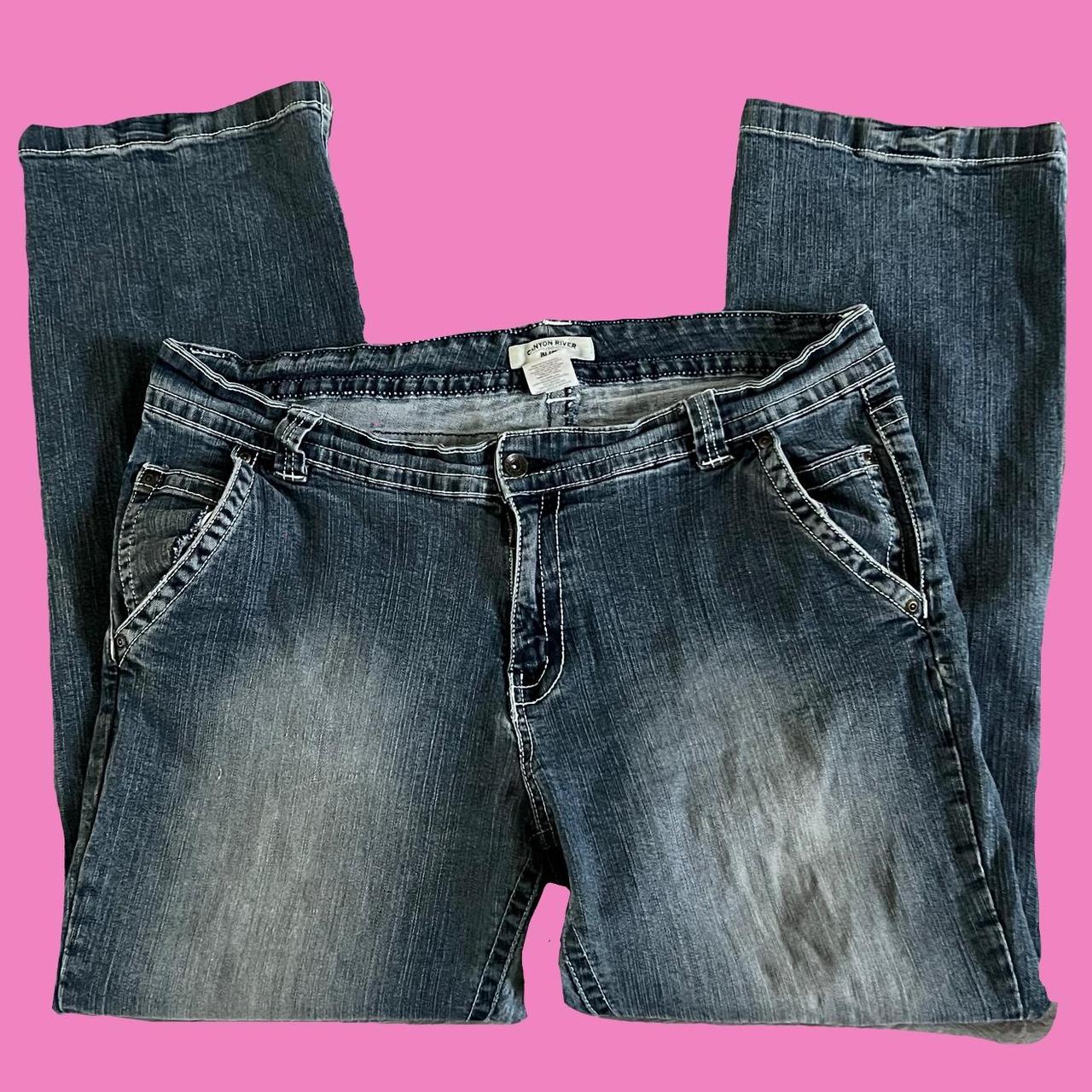Super cute denim low rise jeans 👖🤍( I accept any... - Depop