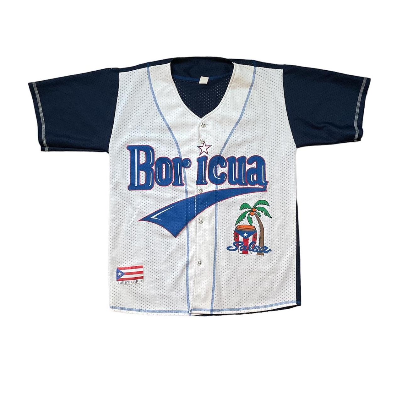  Retro Puerto Rico Beisbol T-Shirt Jersey Boricua