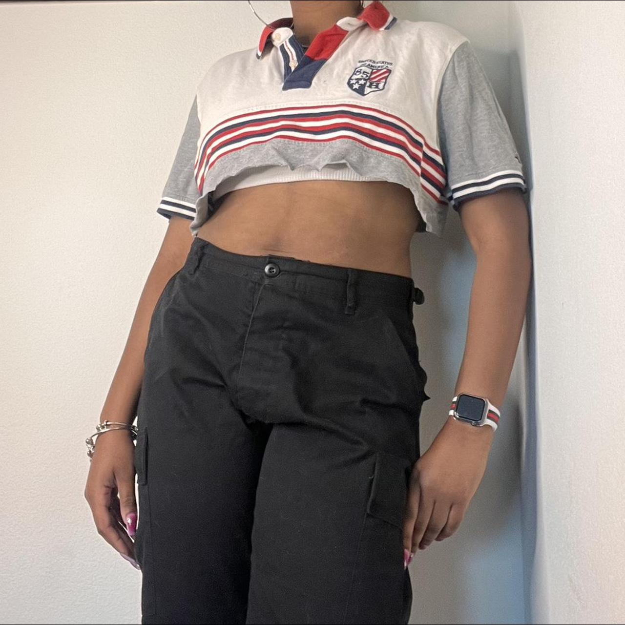 Tommy hilfiger crop top sales outfit