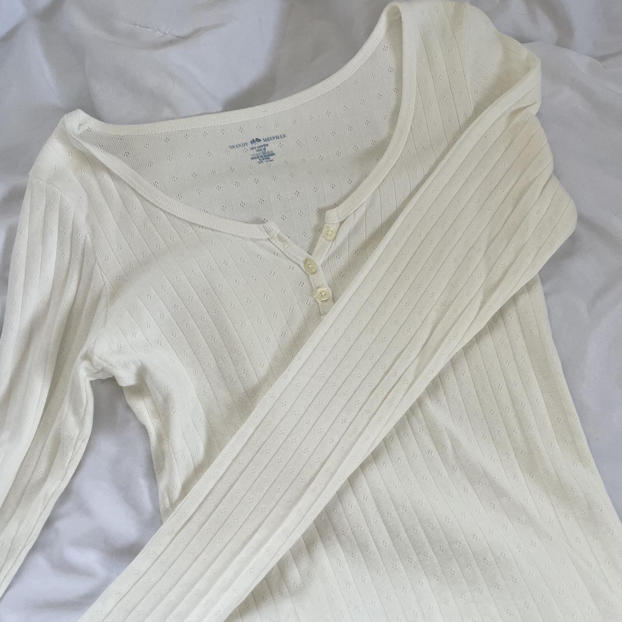 brandy melville three button zelly eyelet long... Depop