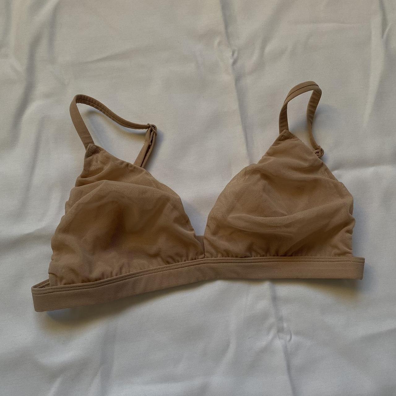Skims Women's Tan Bra | Depop