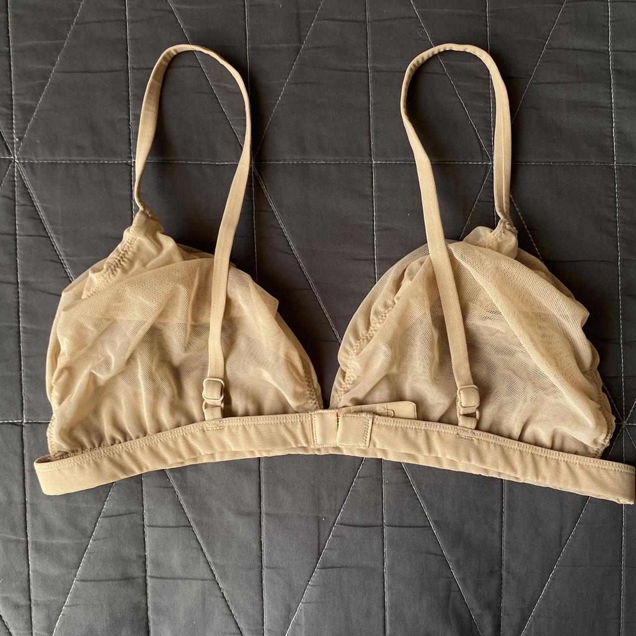 Skims Women's Tan Bra | Depop