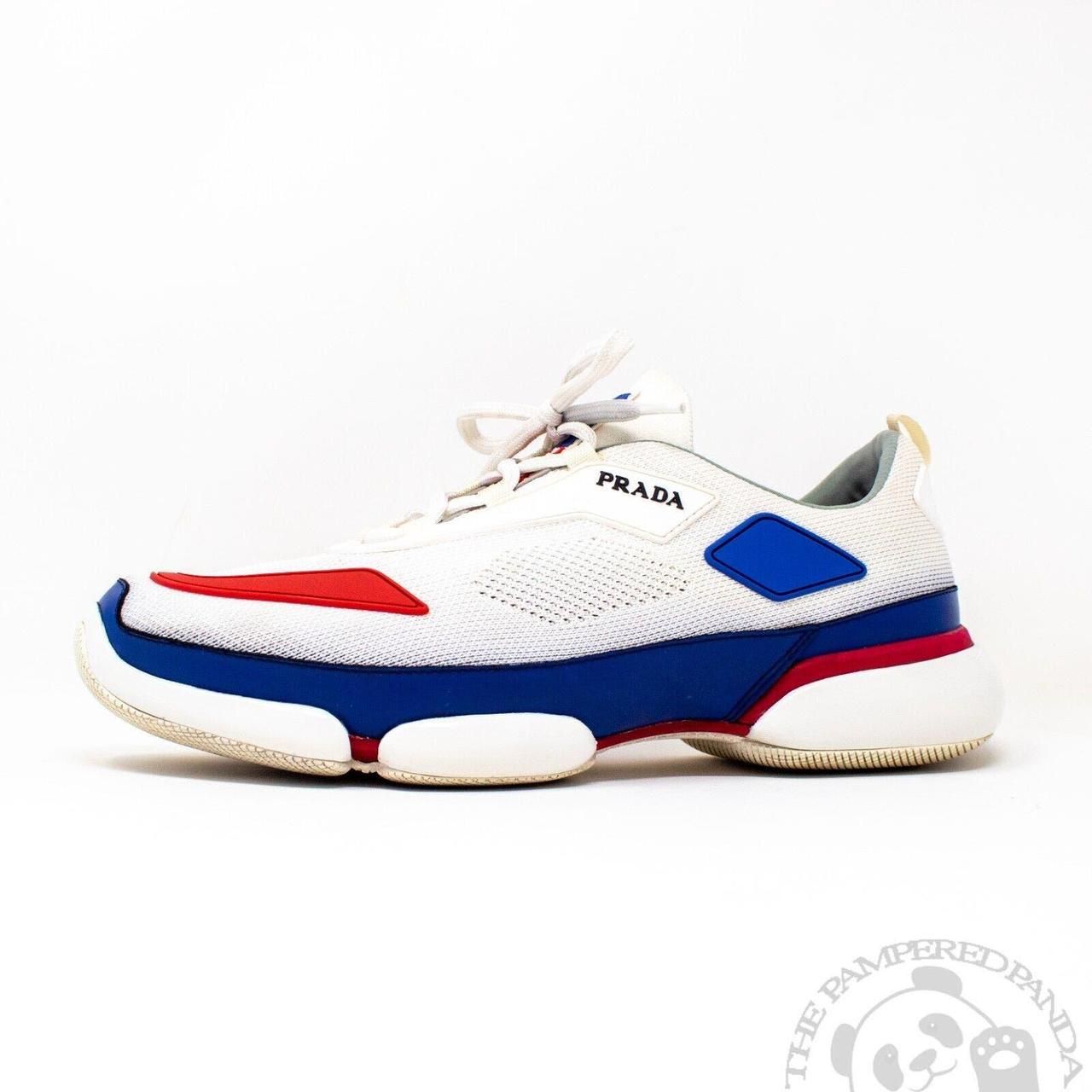 Mens blue 2024 prada trainers