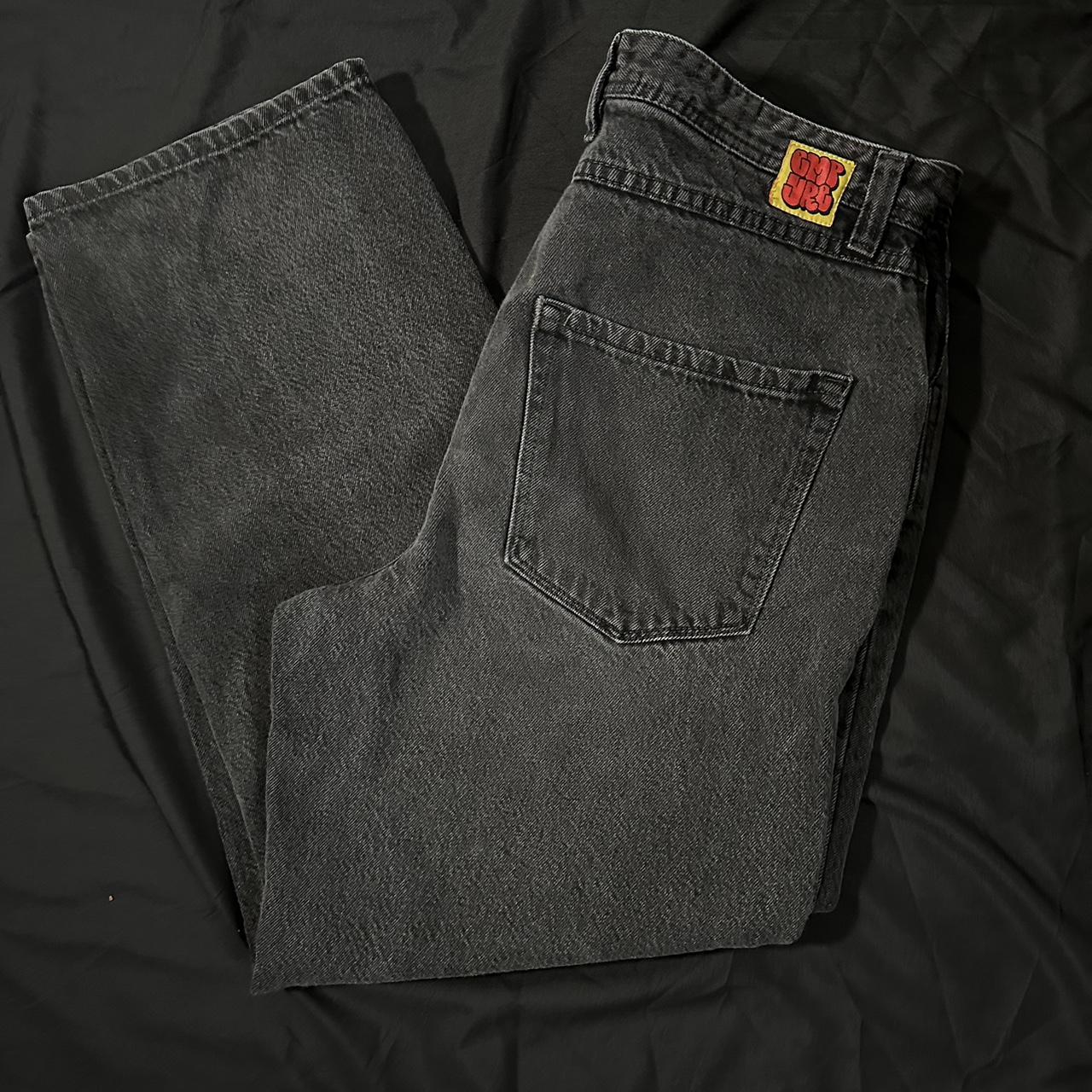 Y2K Style Empyre Loose Baggy Fit Black Denim Skater Depop