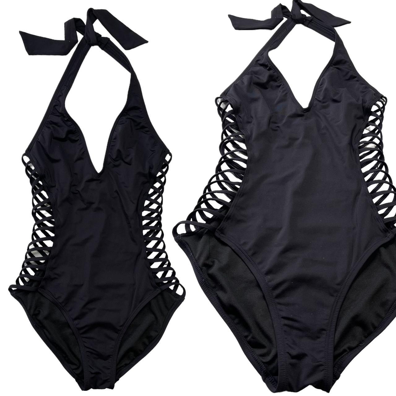 Cole Women's Black Swimsuitonepiece Depop