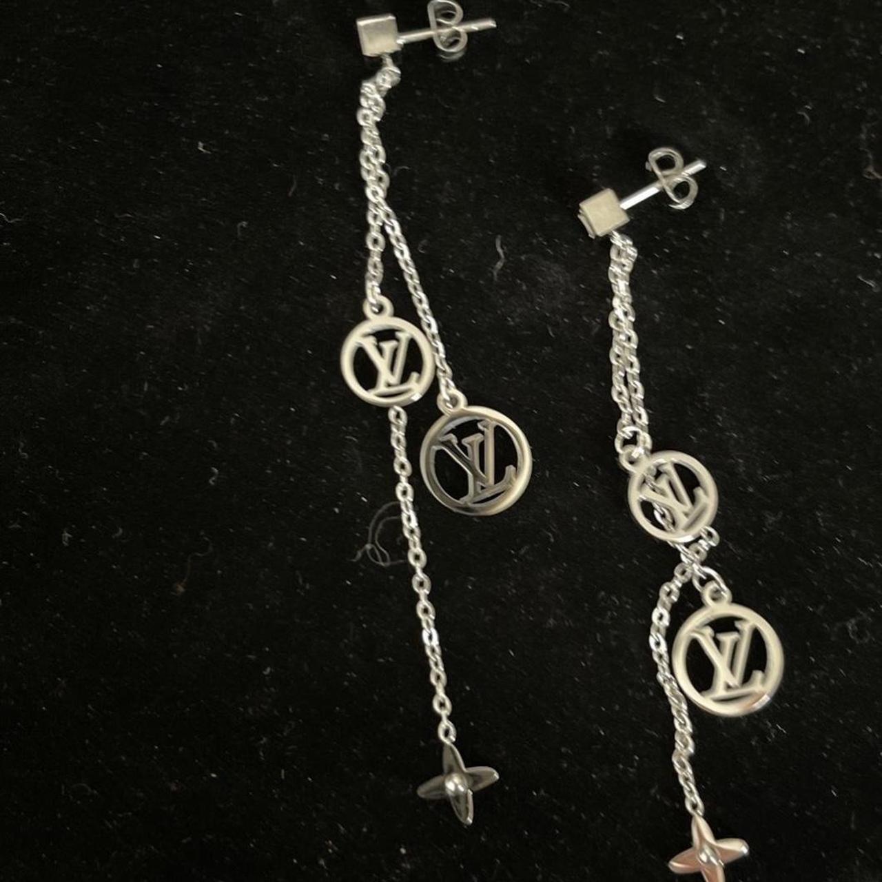 Gorgeous Louis Vuitton long dangle, earrings in - Depop