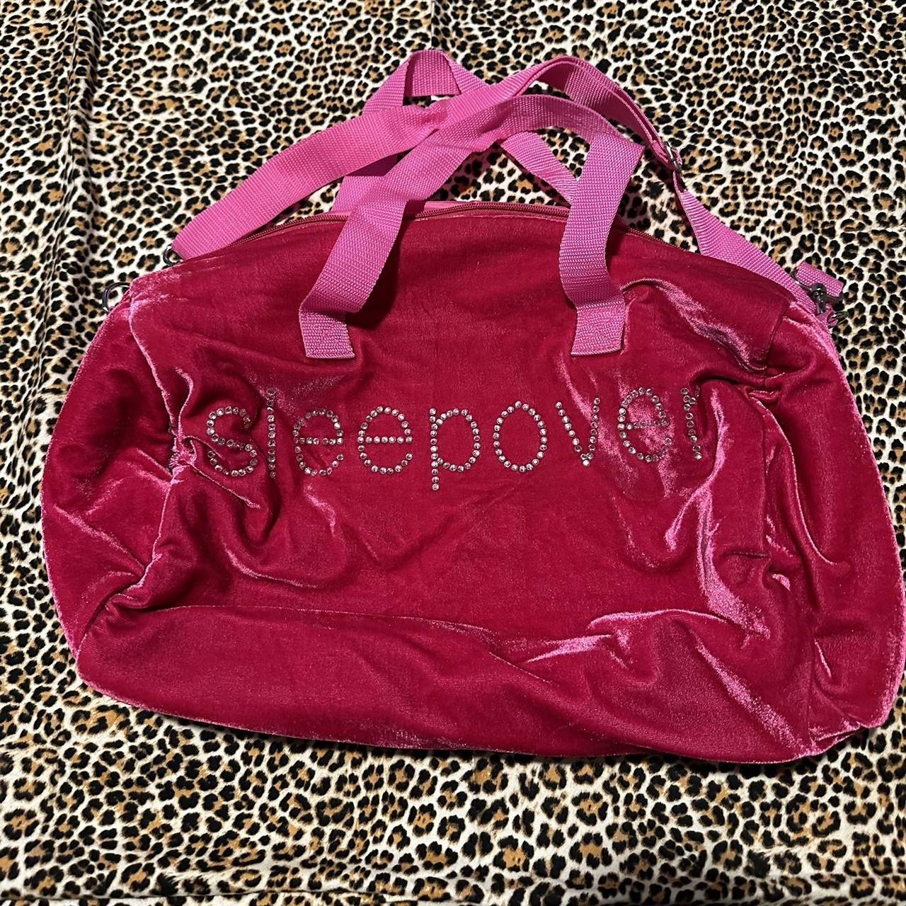 mini sleepover rhinestone duffle bag • y2k... Depop