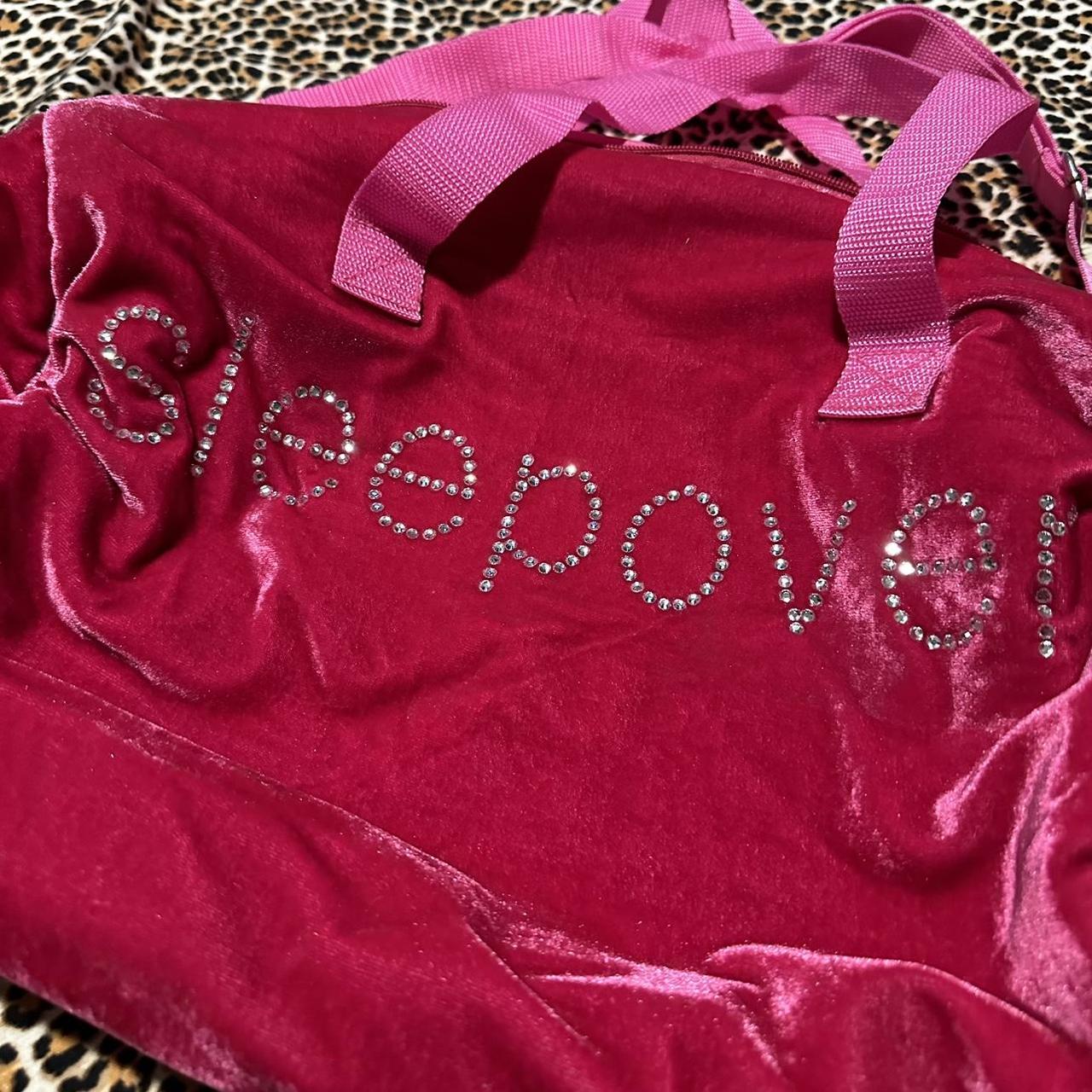 mini sleepover rhinestone duffle bag • y2k... Depop