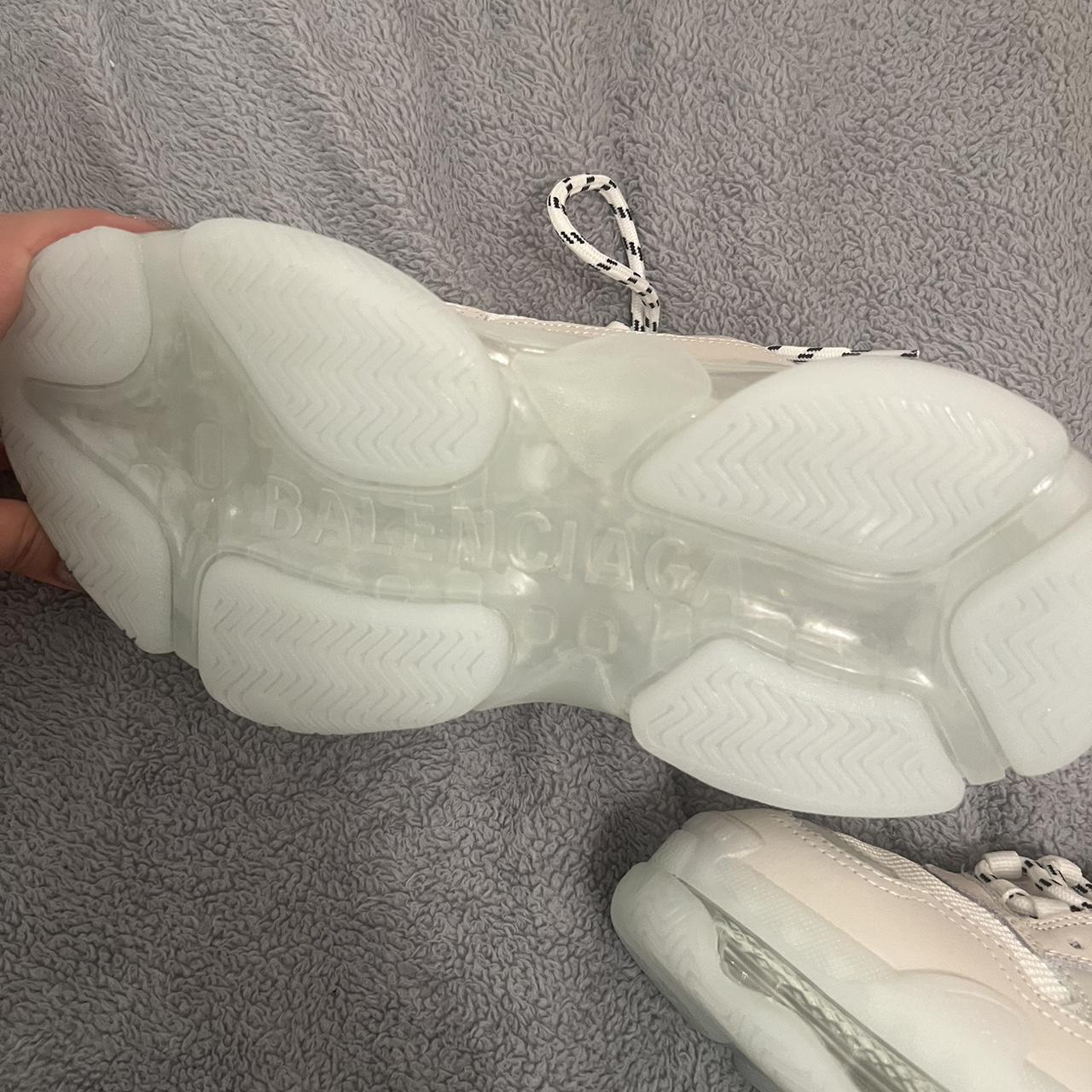 triple white shoes