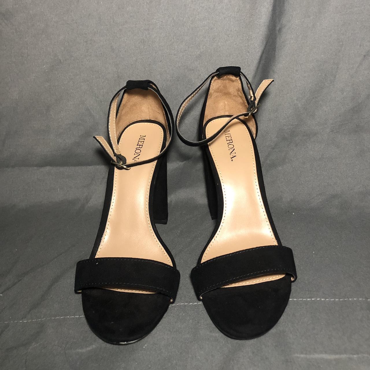 Merona brand black heels. Size 7, excellent... - Depop