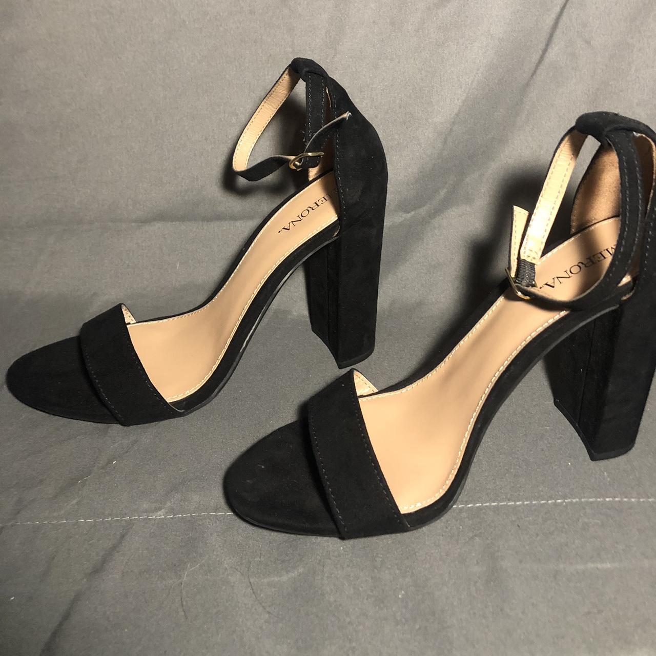 merona black heels
