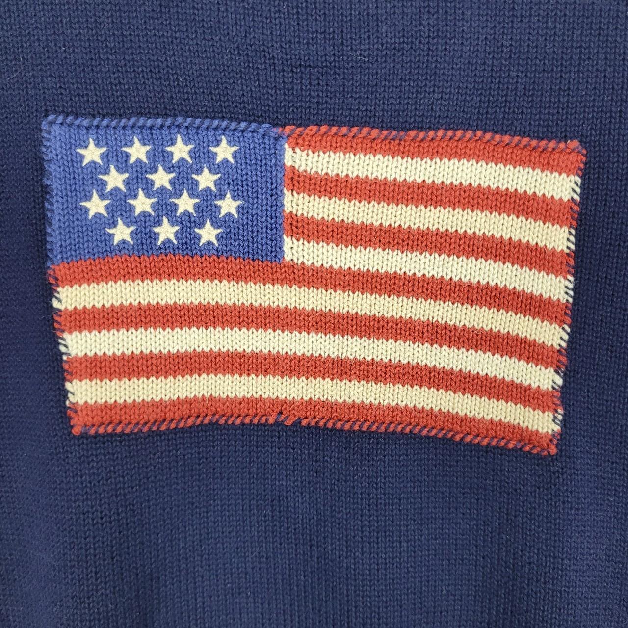 Polo Ralph Lauren Flag Knit Jumper - Women's Extra... - Depop