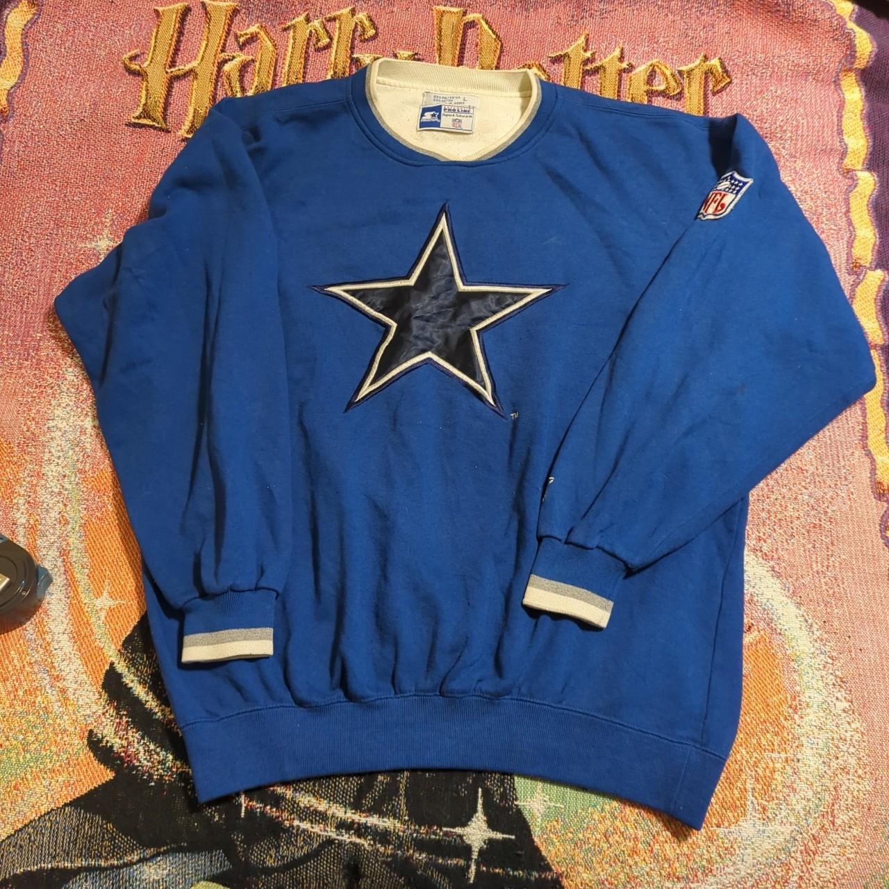 Vintage Starter Dallas Cowboys crewneck sweatshirt XL - Depop