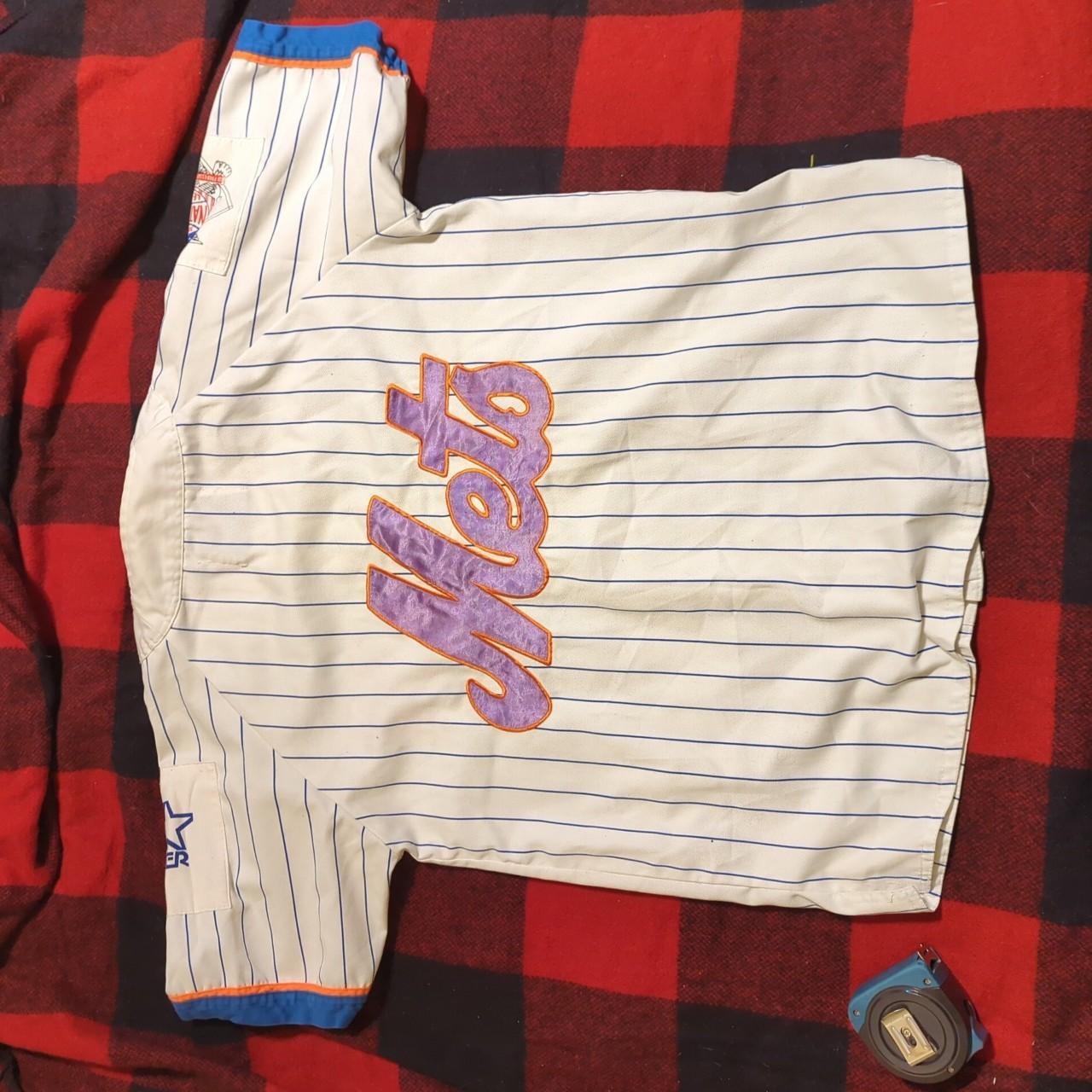 Vintage 80s Starter New York Mets MLB Baseball Blue - Depop