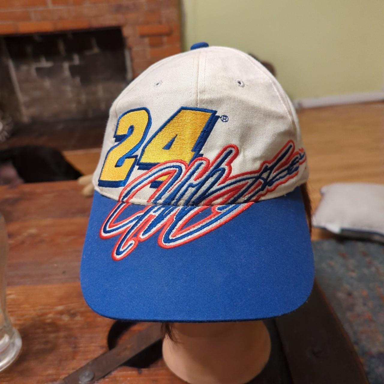 Vintage NASCAR 24 Jeff Gordon Snap Back Hat Chase Depop