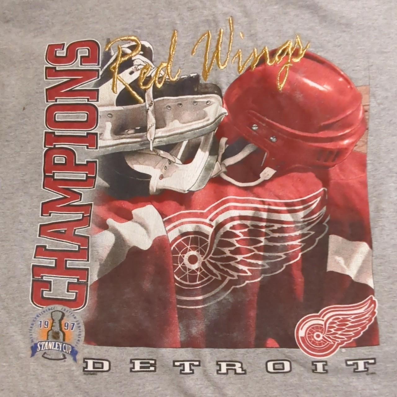 Vintage 1997 Detroit Red Wings Stanley Cup Champions - Depop