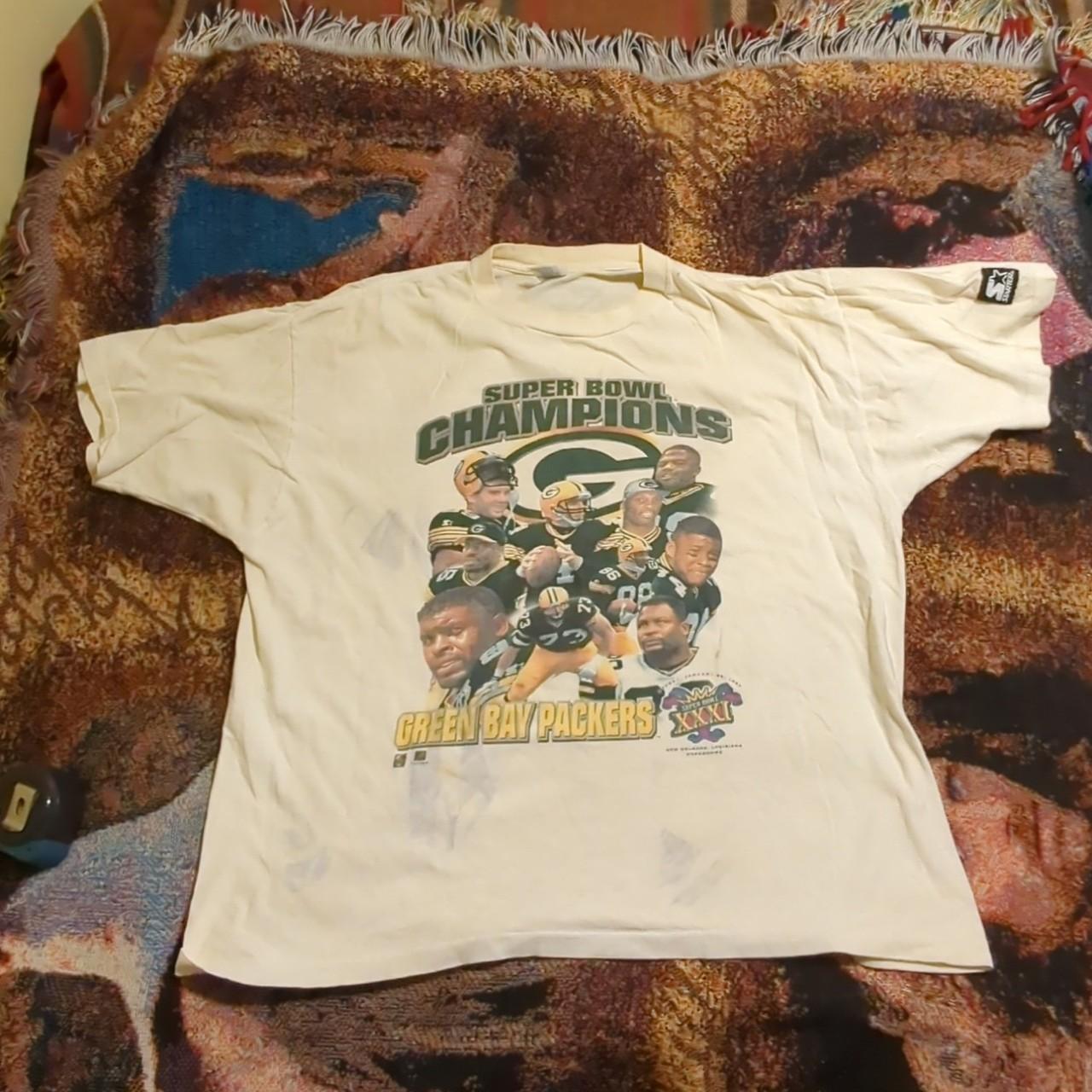 1997 PACKERS SUPER BOWL CHAMPIONS T SHIRT Single - Depop