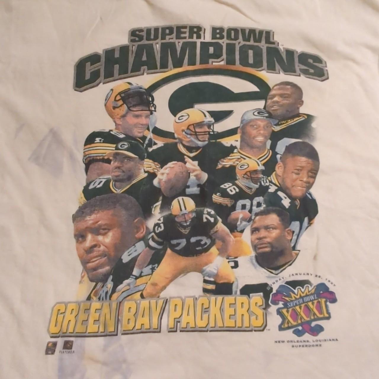 Green Bay Packers Starter Super Bowl Champions 1997 New Orleans sweatshirt  VTG