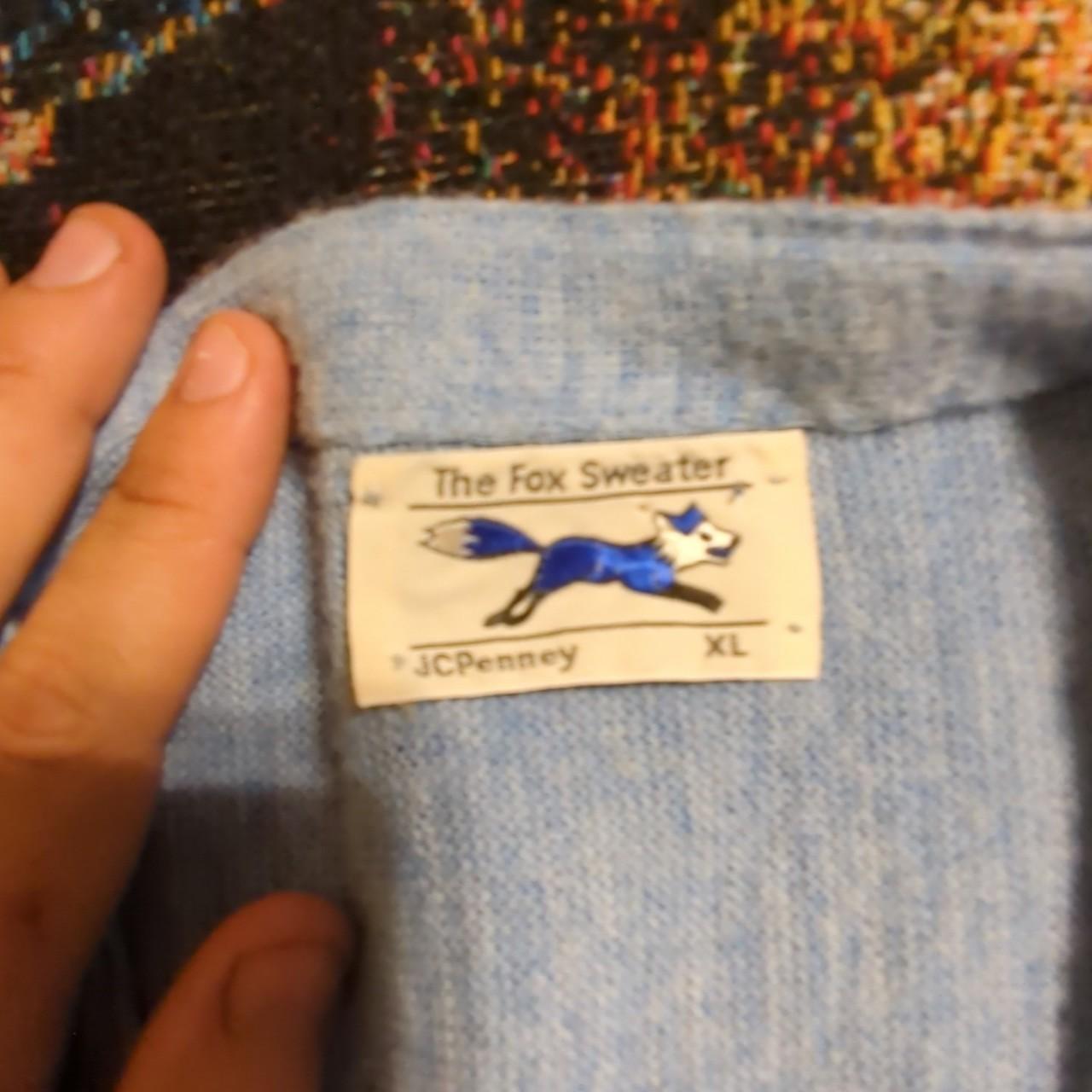 Vintage 70s the fox sweater JC PENNEY button up knit | Depop