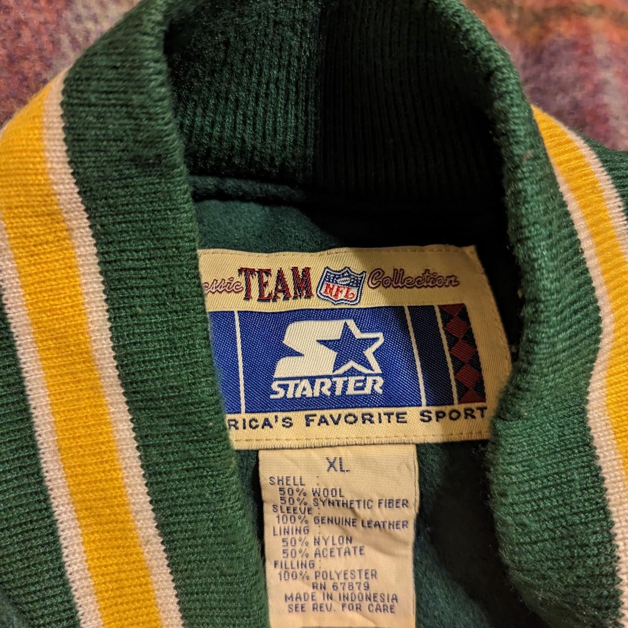 Vintage Green Bay Packers leather jacket Was my - Depop