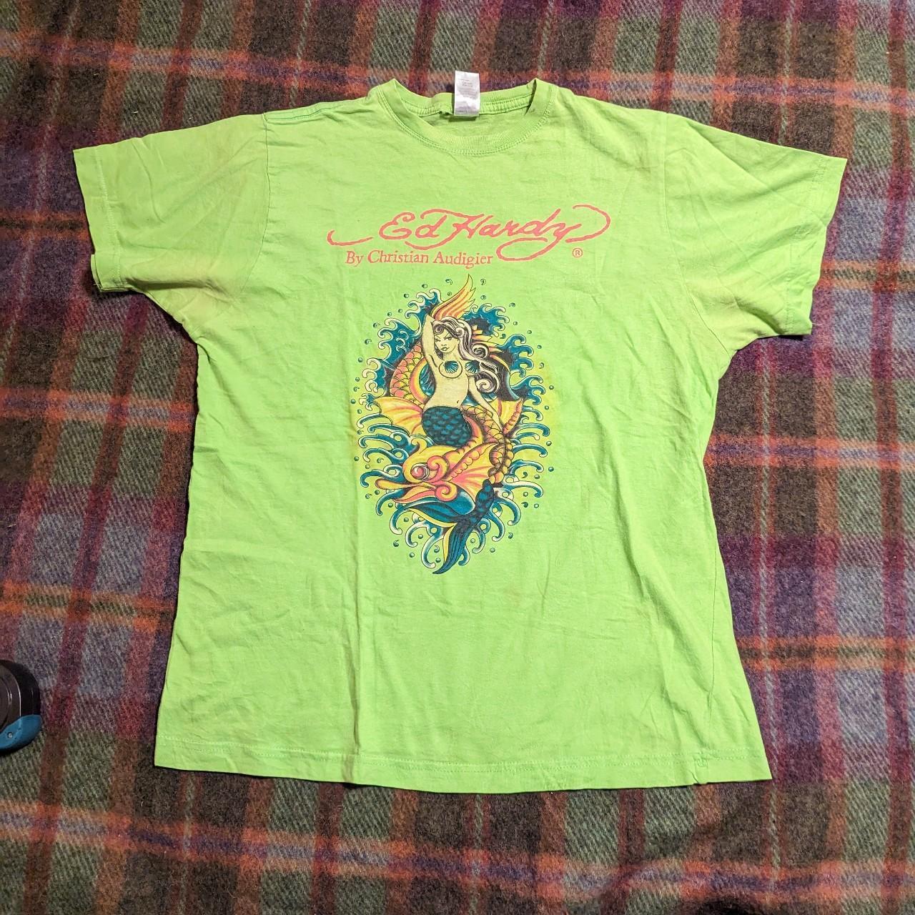 Vintage Christian Audigier Ed Hardy Mermaid Tee