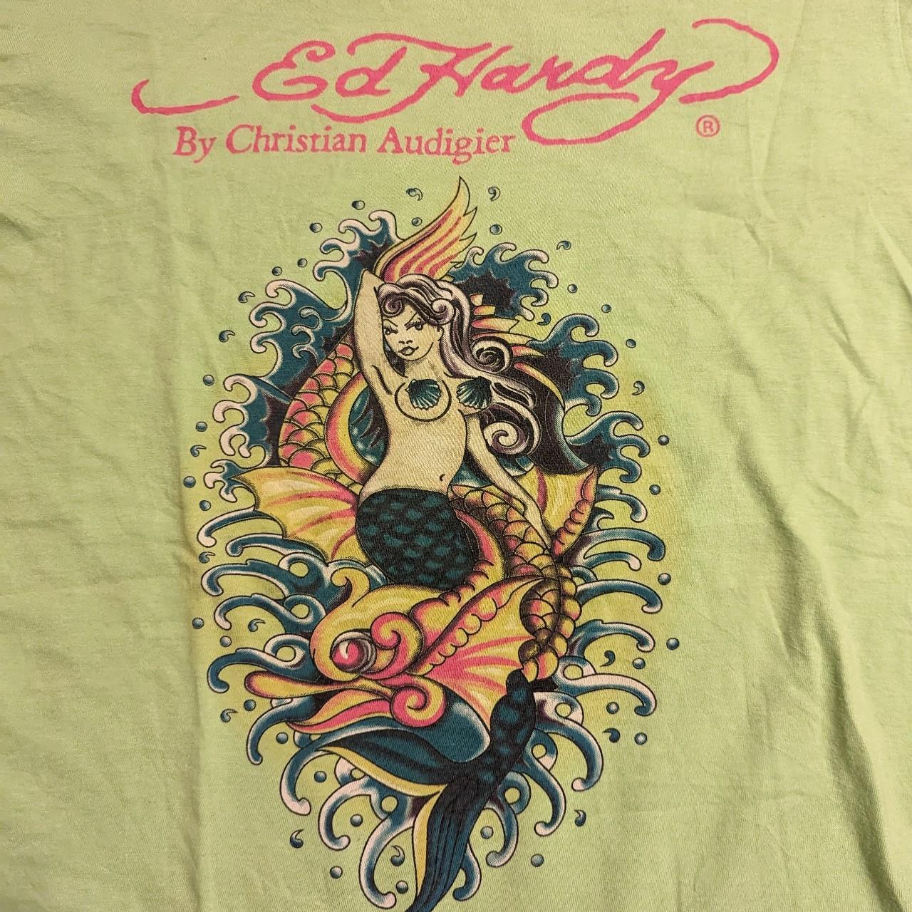 Vintage Christian Audigier Ed Hardy Mermaid Tee