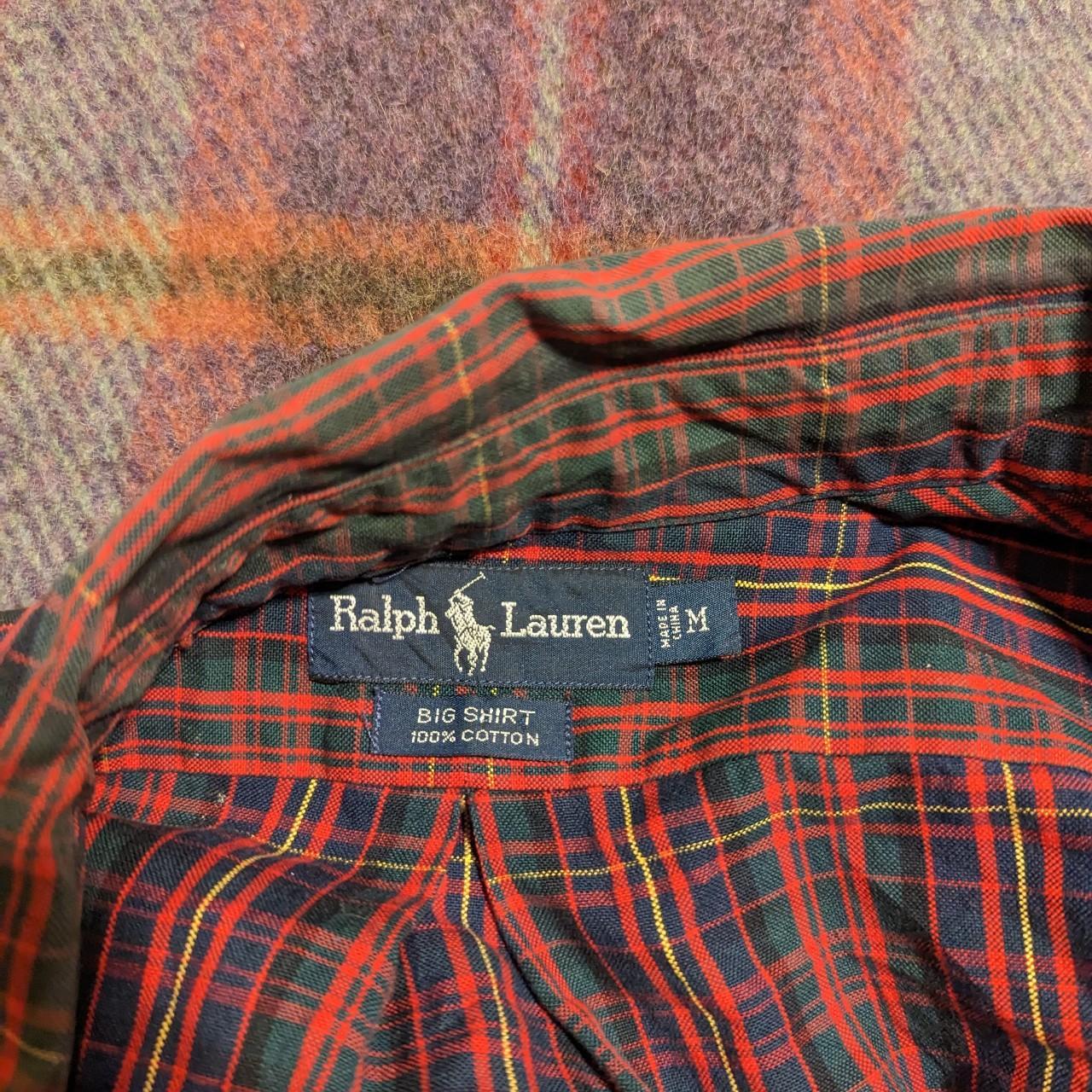 Vintage 90s POLO RALPH LAUREN Check Plaid Flannel... - Depop