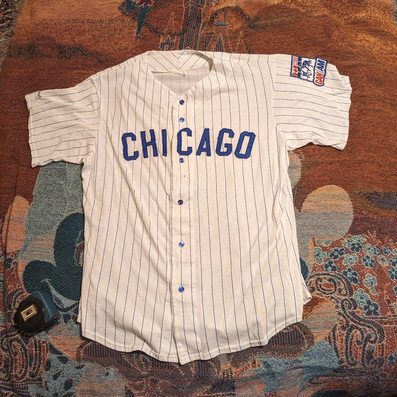 Vintage Chicago Cubs Mark Grace Starter Pinstripe