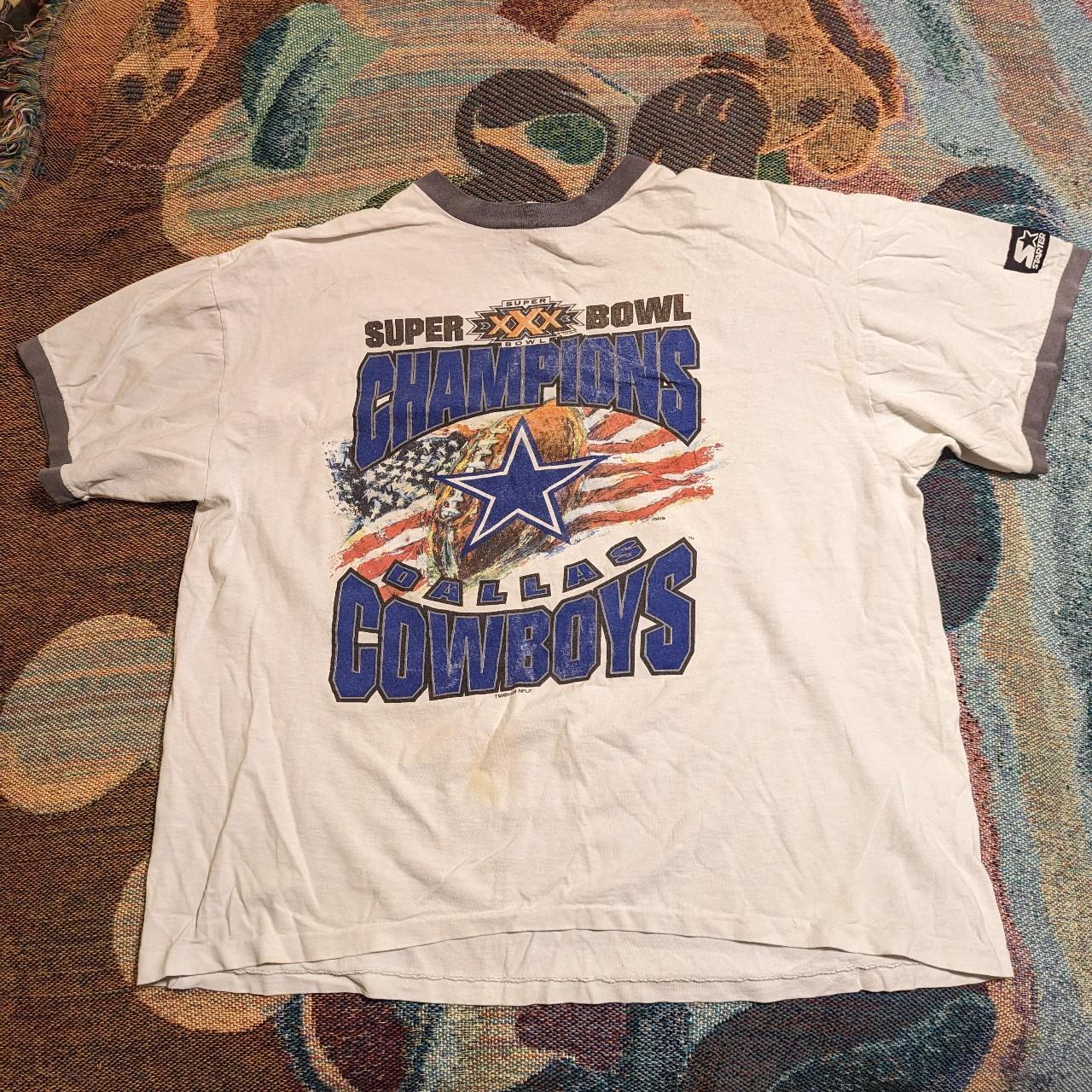 Vintage Dallas Cowboys 5X Super Bowl Champions t-shirt 1996 Men's