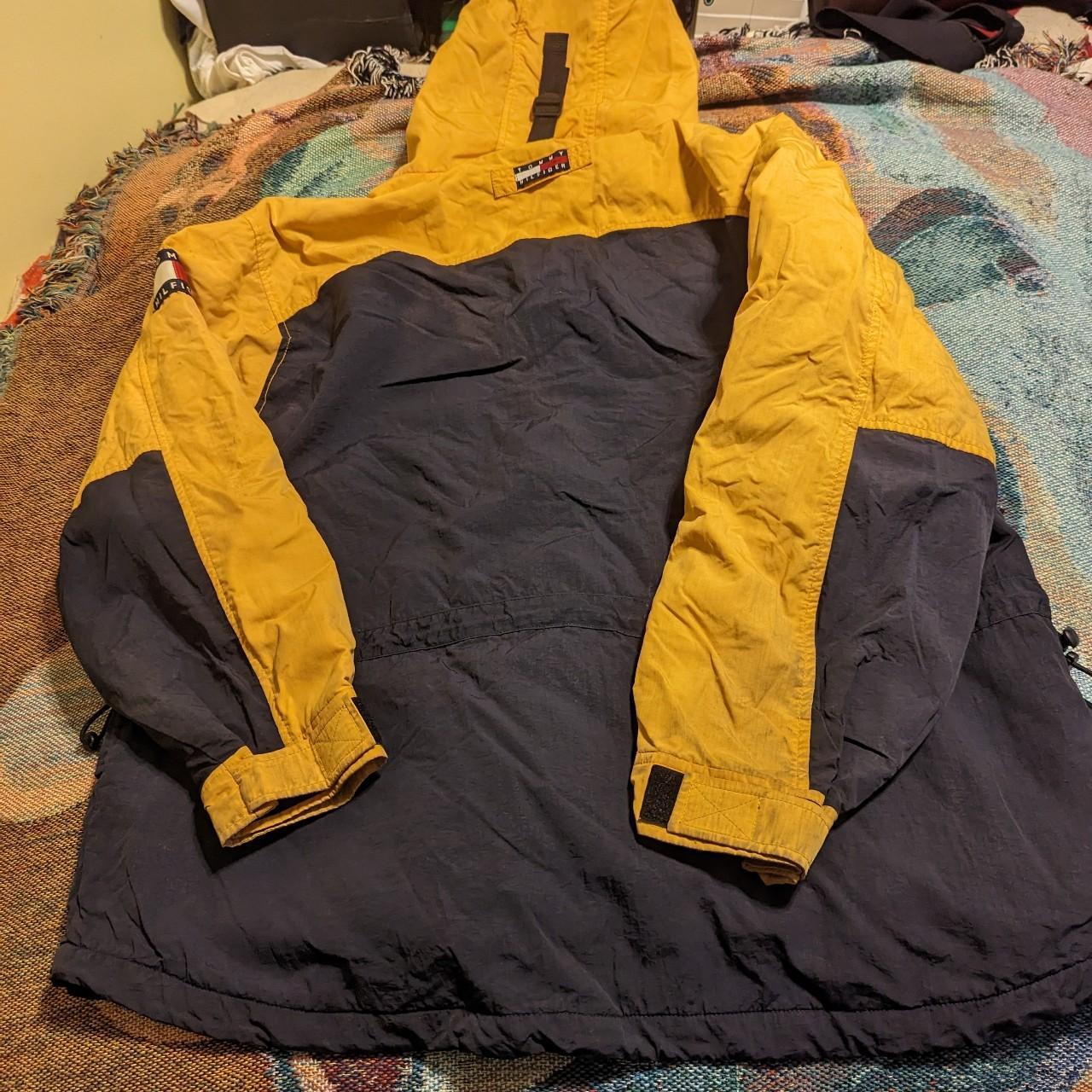 Tommy Hilfiger Jacket Mens XL Yellow Brasil Patch - Depop