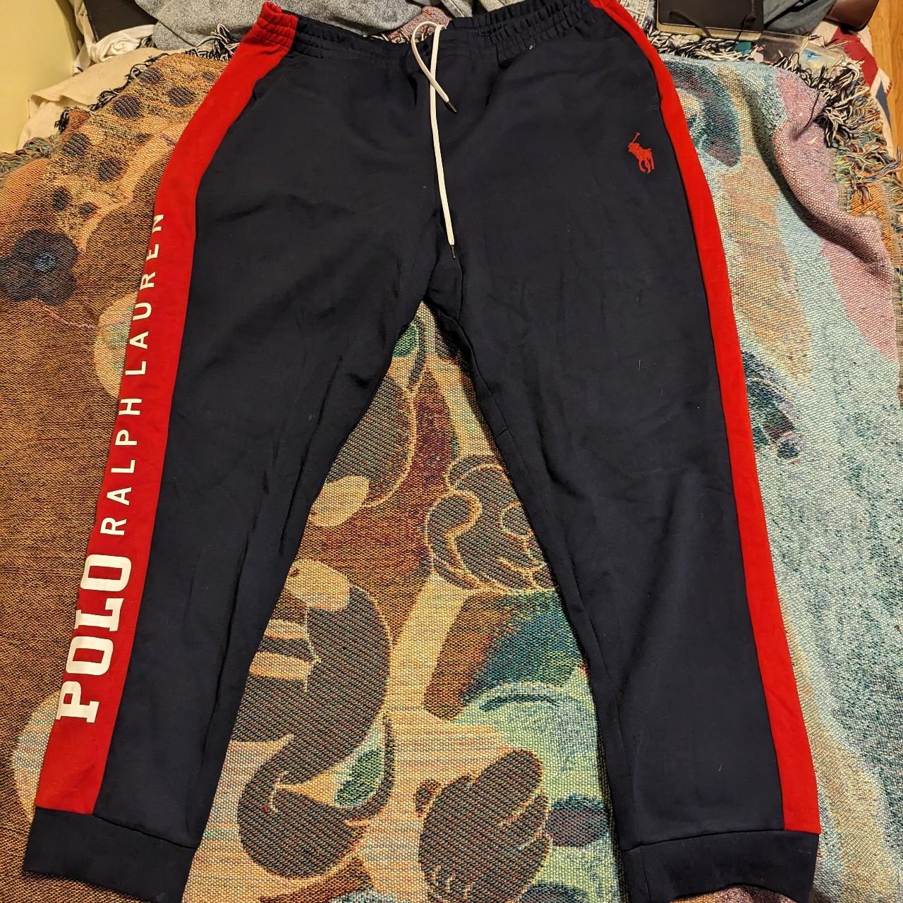 Black and red discount ralph lauren joggers