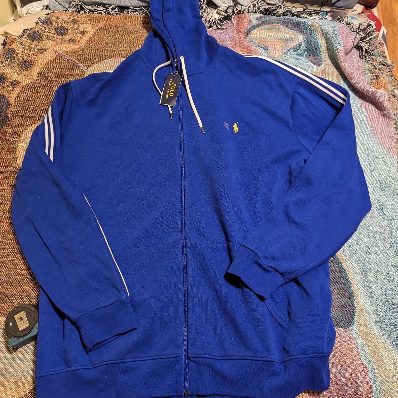 Royal blue polo clearance hoodie