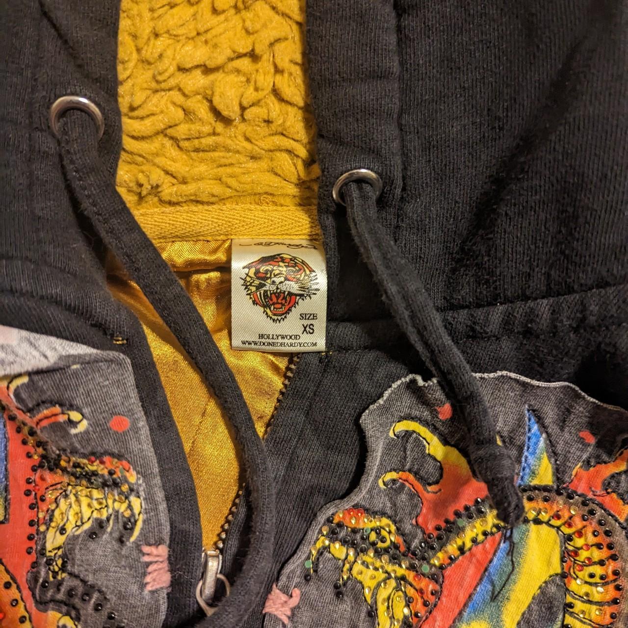 Vtg Y2K Christian Audigier Ed Hardy Women's Zip | Depop