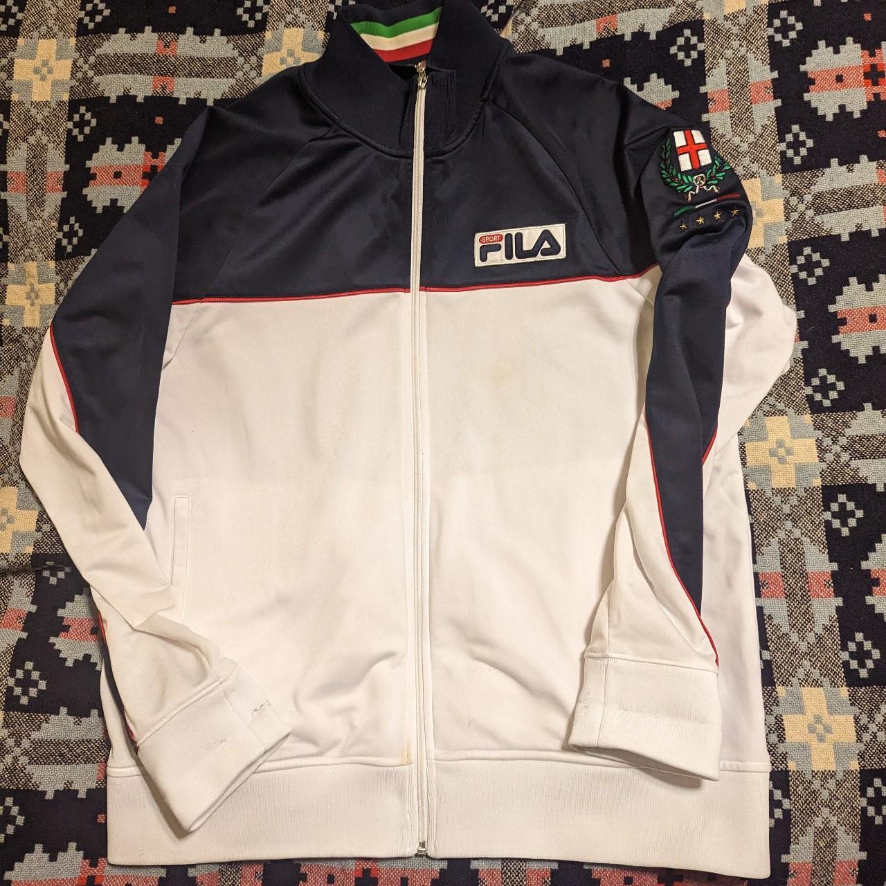 ジャケット・アウター 90s FILA ITALIA ski team bench coat Vintage FILA Mens 90s Ski Team Italia Jacket Alberto Tomba