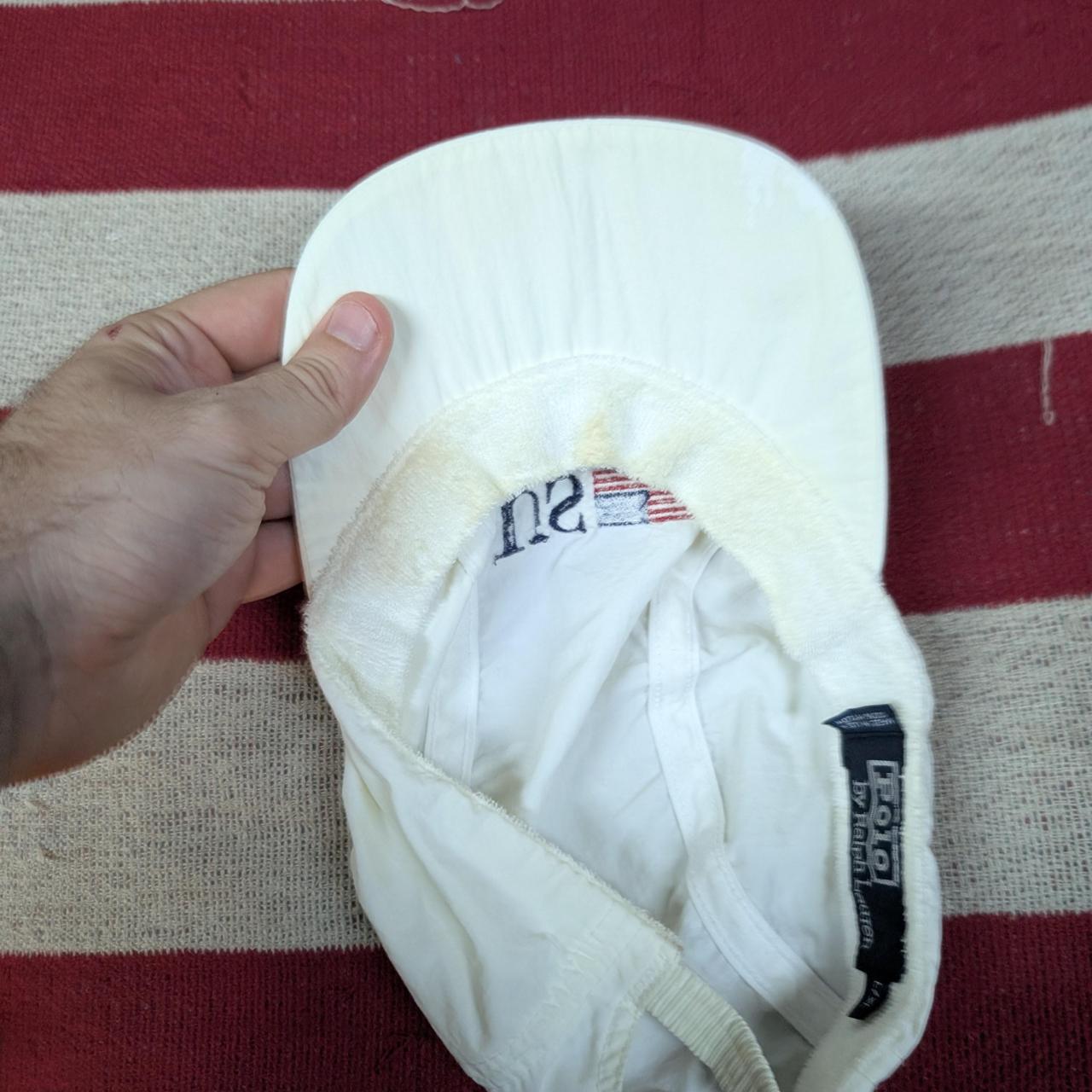 Polo Ralph Lauren Men's Hat - White – Vintage 90s… - image 5