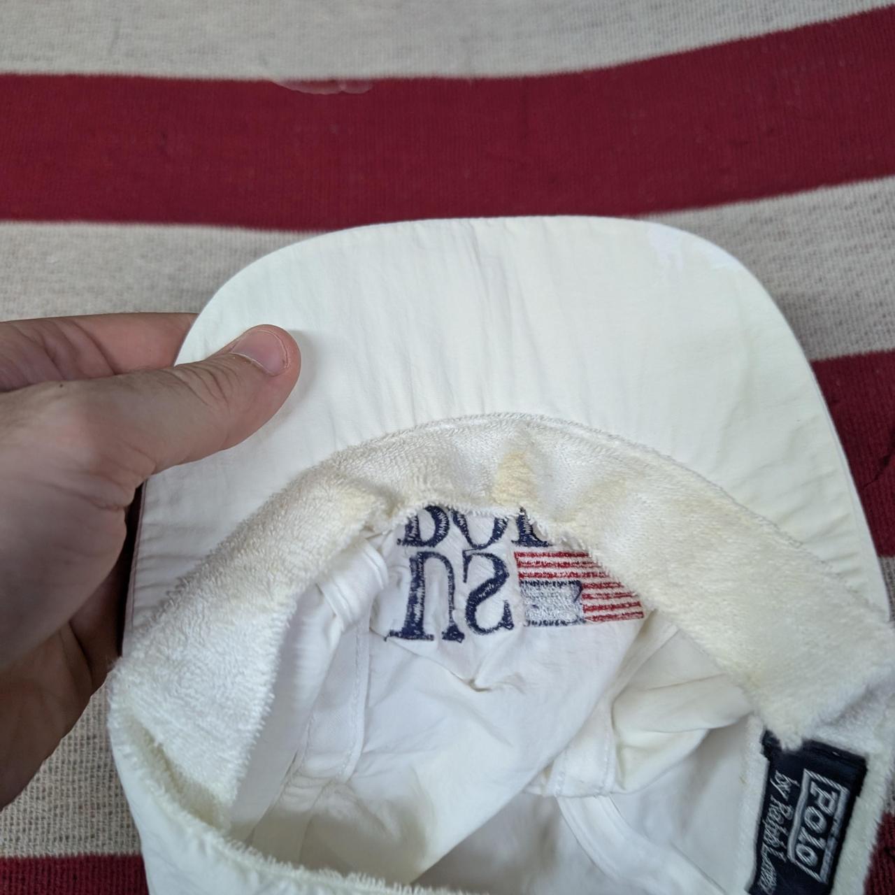 Polo Ralph Lauren Men's Hat - White – Vintage 90s… - image 4
