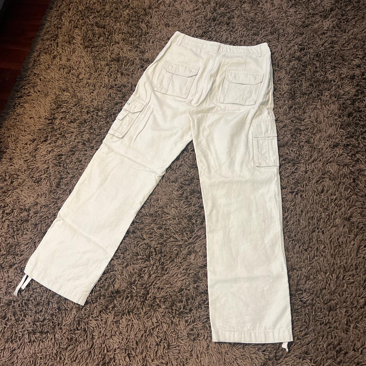 JNCO STYLE CARGO Style Pants Size 30 Beige/White... - Depop