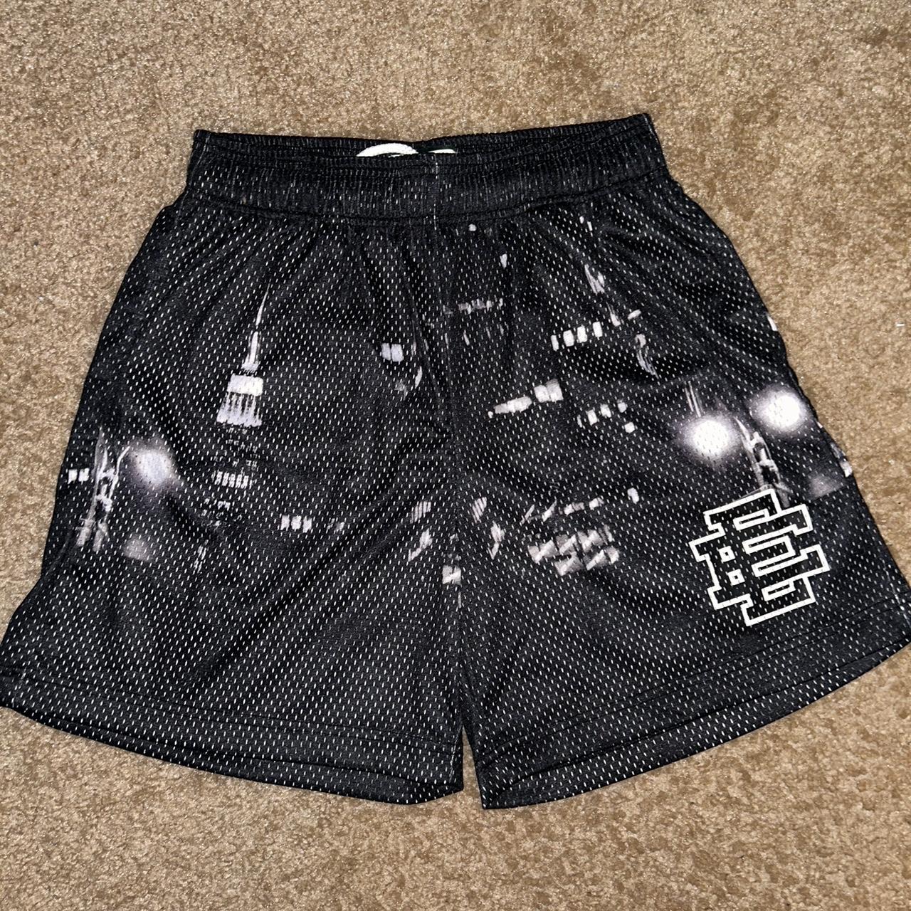 Eric Emanuel Black Skyline Shorts Size Small fits... - Depop