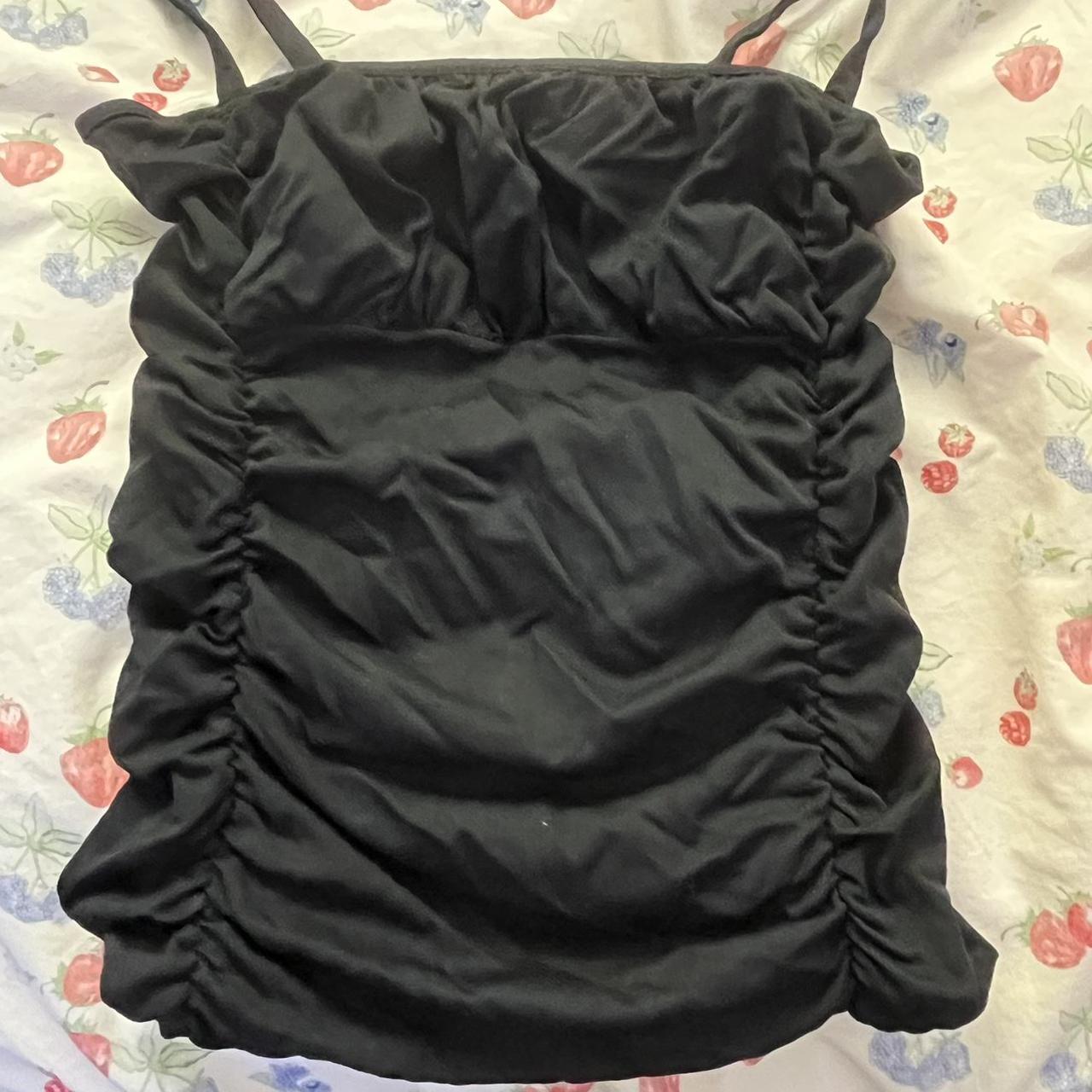 Wet Seal Black Ruched Top! Perfect for going out... - Depop