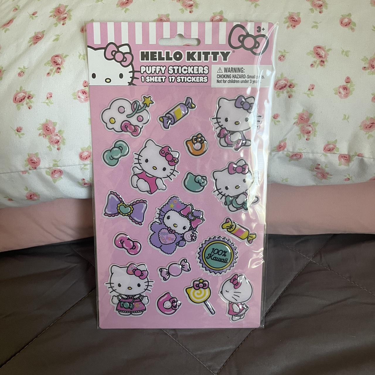 Sanrio Pink and White Stickers | Depop