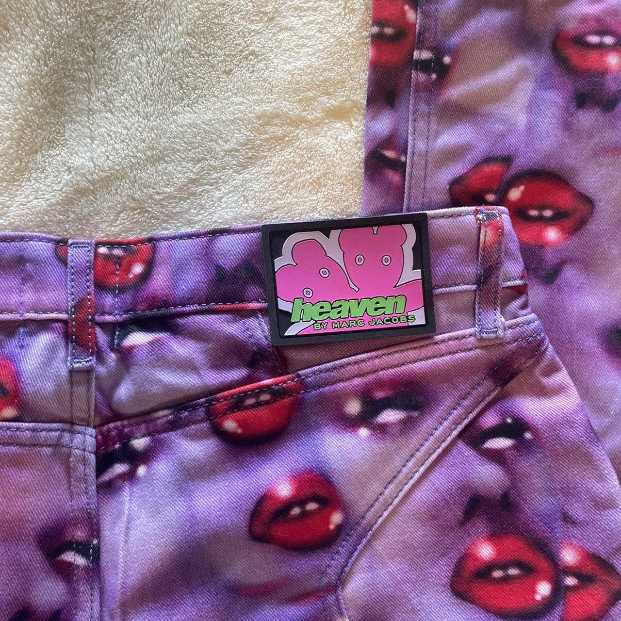 Marc Jacob Heaven purple face star jeans - | Depop