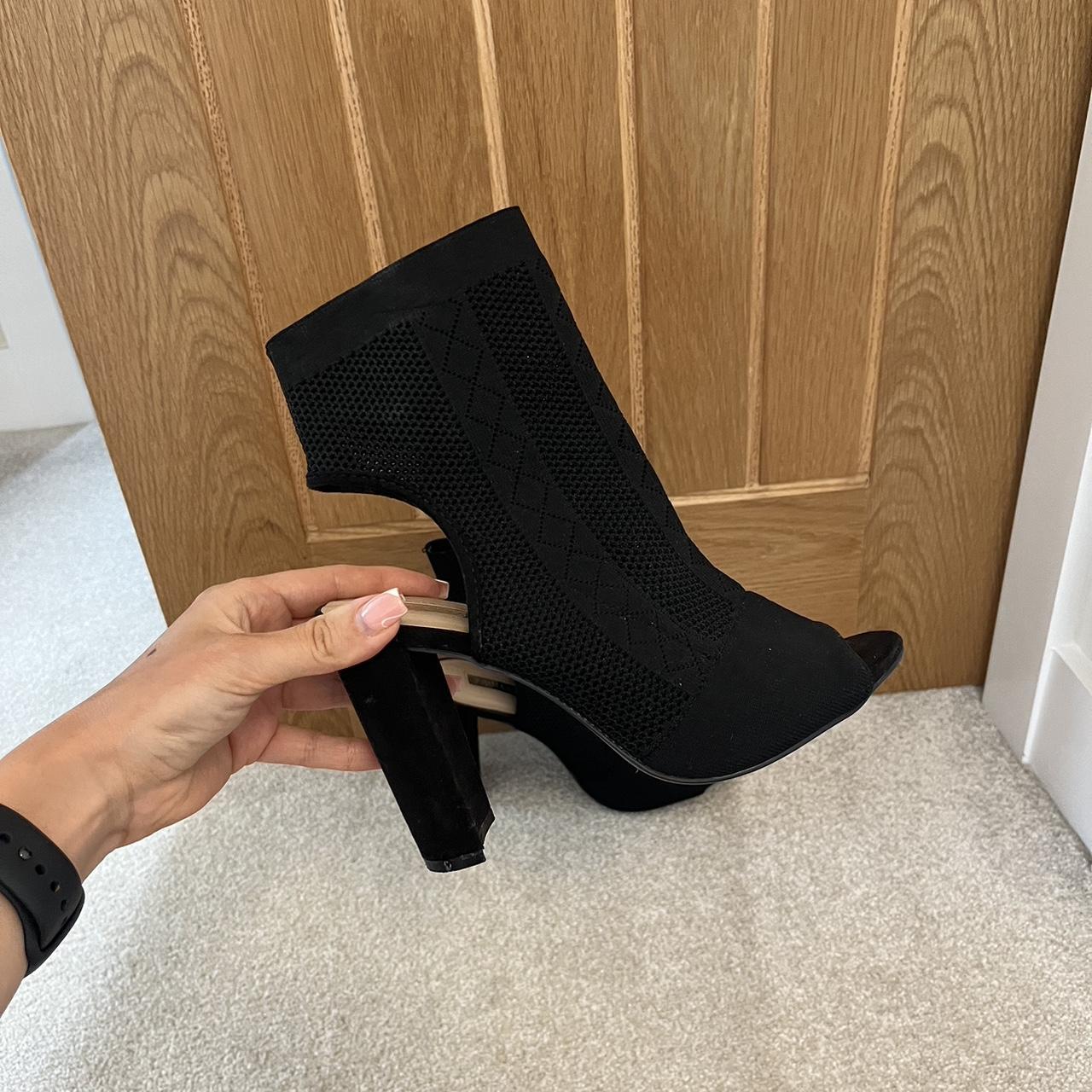 Primark black sock boots hotsell