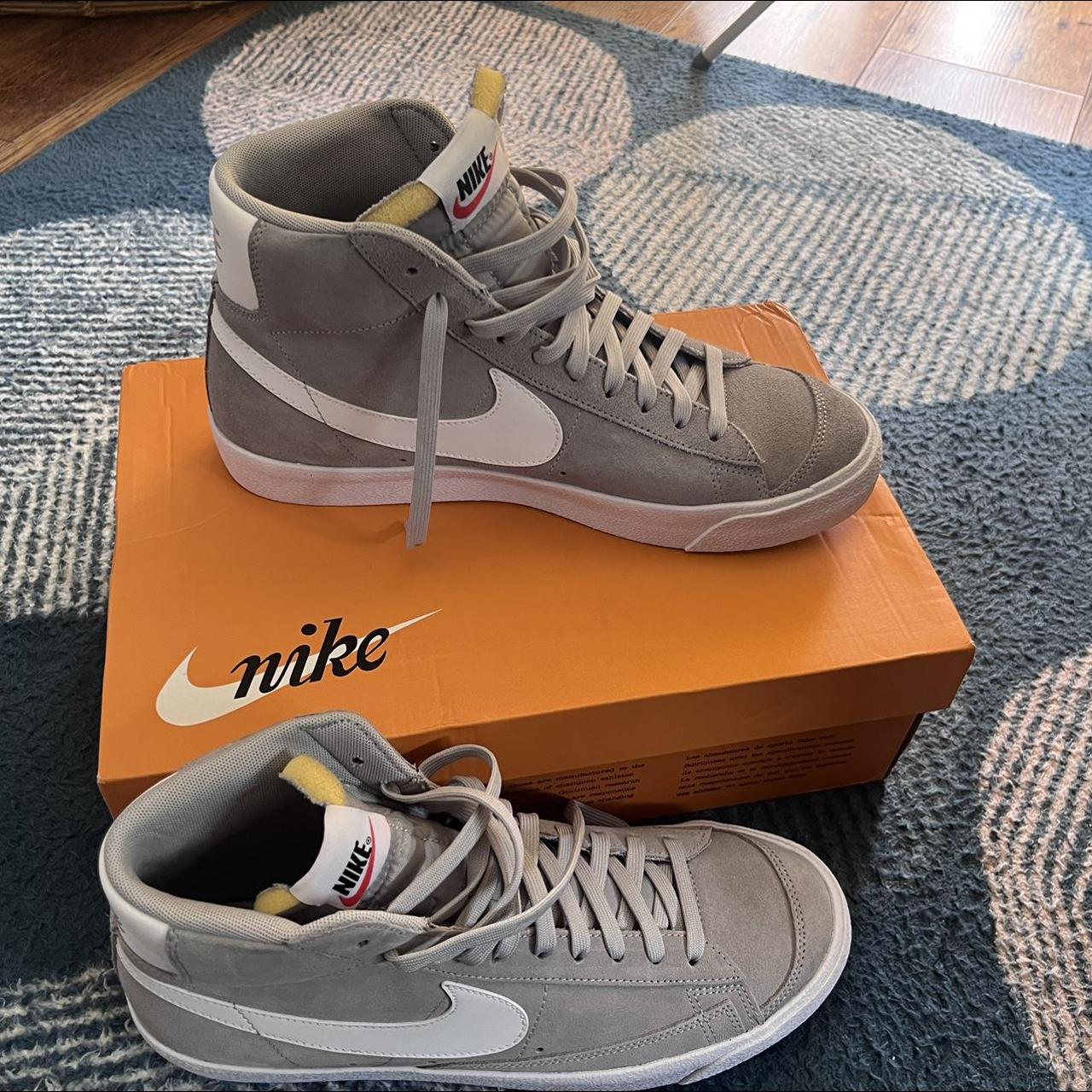 mens nike blazers grey