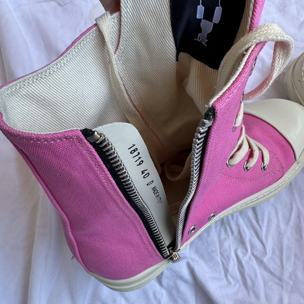 pink rick owens ramones 👅 worn once - just too big... - Depop