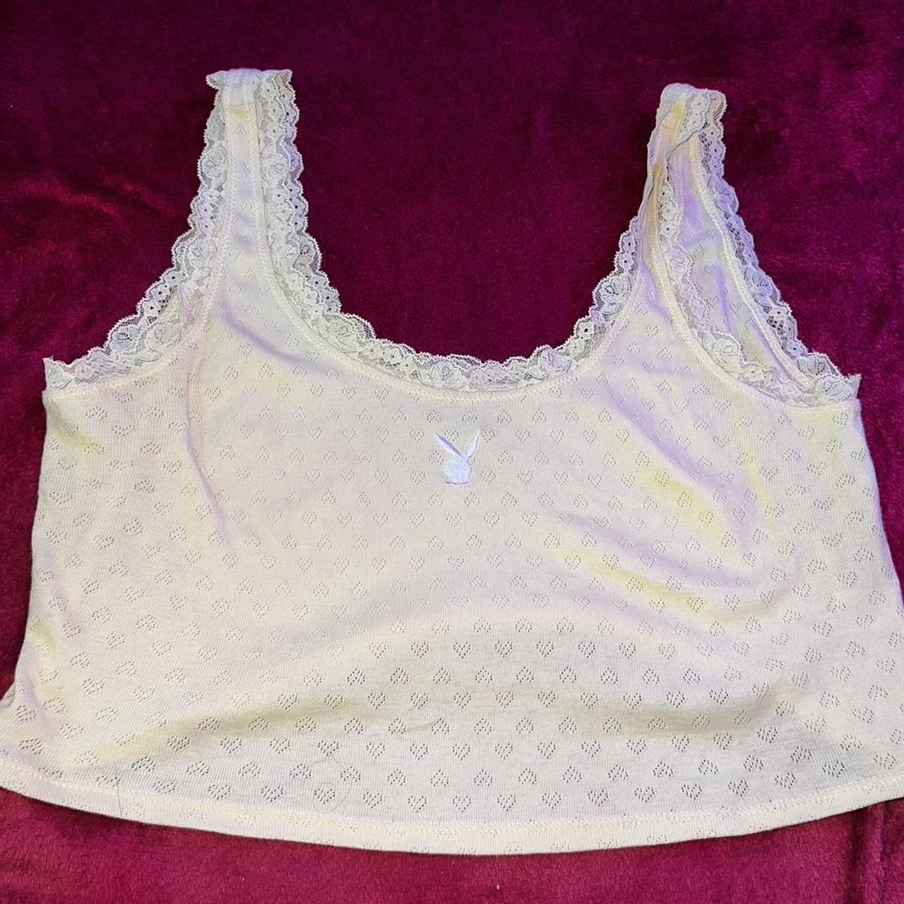 playboy cute crop cami top pacsun #lingerie lace - Depop